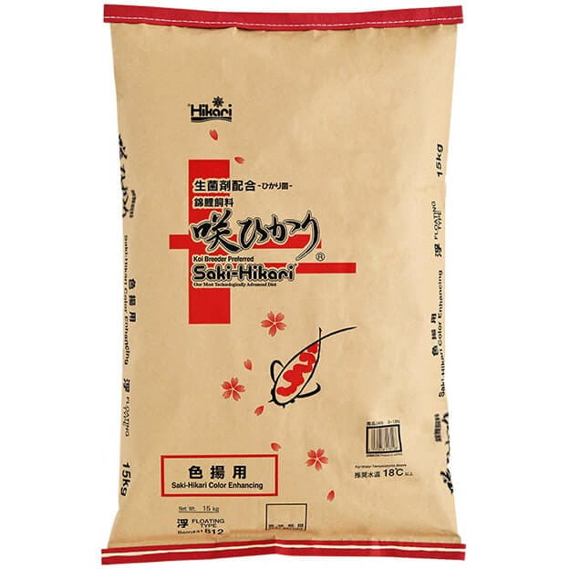 Hikari Saki Color Floating L 15kg Pokarm dla koi - wzmacnia wybarwienie