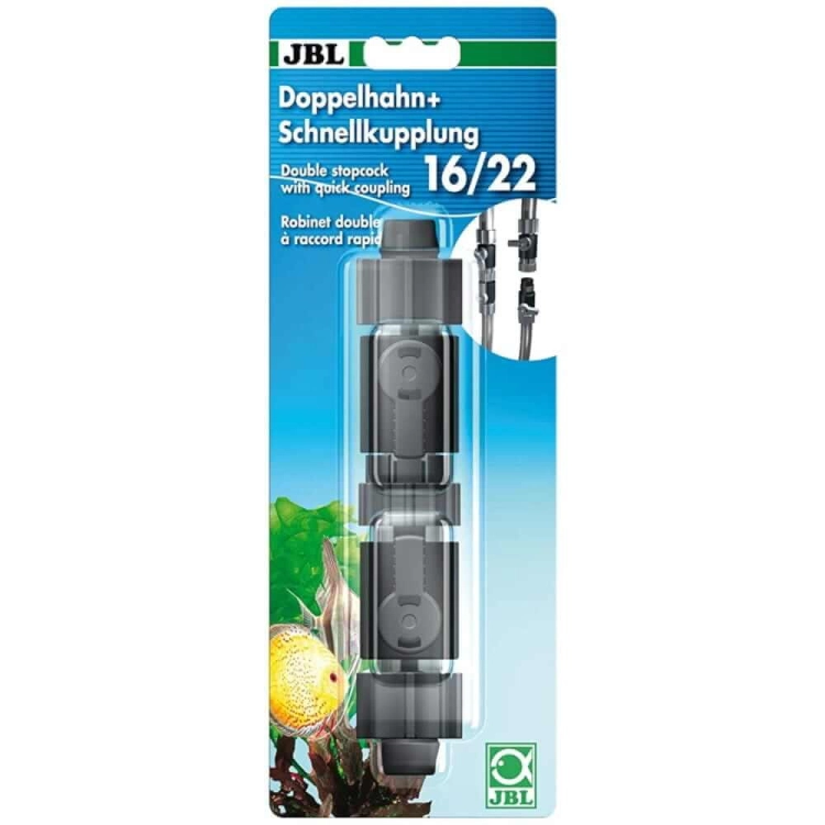 JBL Podwójny Zawór + Szybkozłączka na wąż 16/22mm