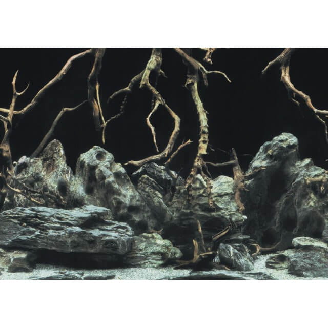 Aqua Nova Tło do akwarium 60x30cm RootsWater 2x fototapeta