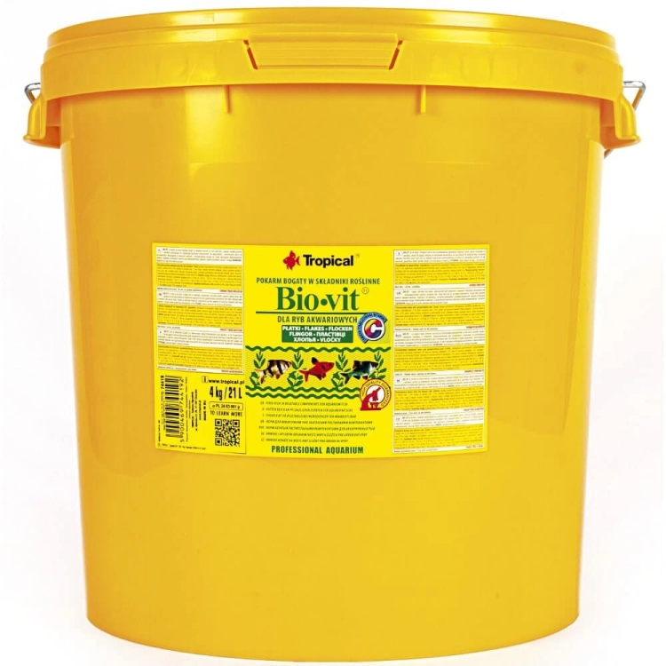 Tropical Bio-Vit 21L - 4kg Pokarm roślinny dla ryb