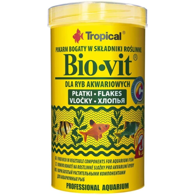 Tropical Bio-Vit 500ml - 100g Pokarm roślinny dla ryb