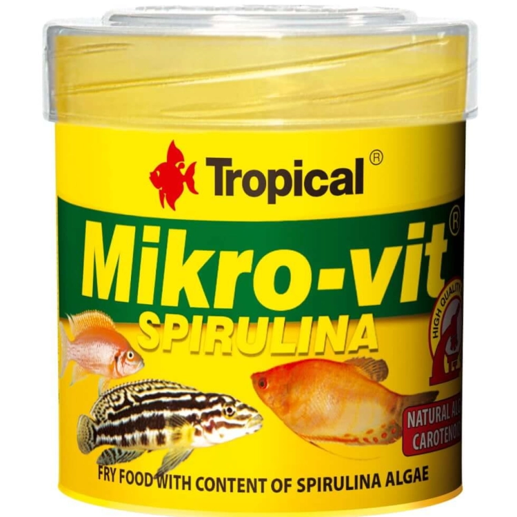 Tropical Mikrovit Spirulina 50ml - 32g Pokarm dla narybku