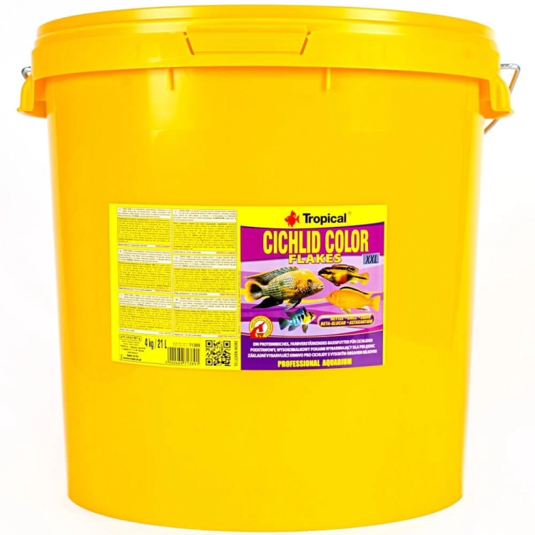 Tropical Cichlid Color 21L - 4kg Pokarm dla pielęgnic