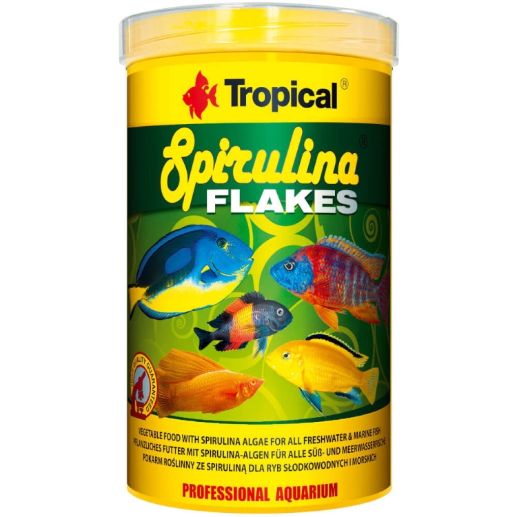 Tropical Spirulina Flakes 1000ml - 200g Pokarm dla ryb