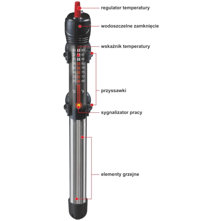 Happet AquaT 100W grzałka z termostatem do akwarium