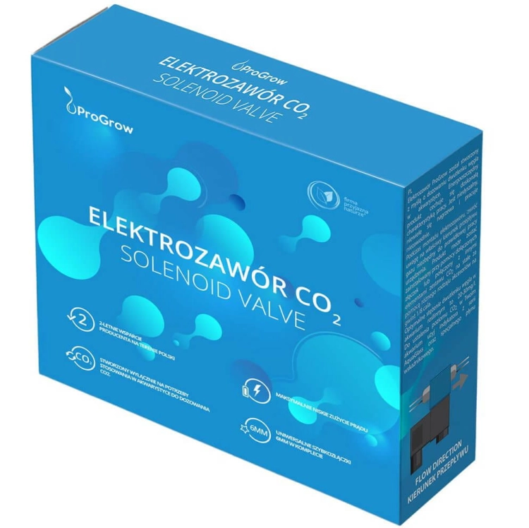 ProGrow Elektrozawór CO2 2,5-3,5W z przewodem