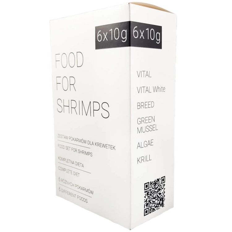 QualDrop Food for Shrimp - Krill Green Vital Breed Algae 6x10g - pokarmy dla krewetek