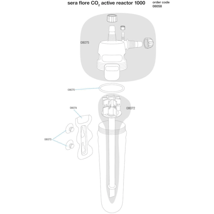 Sera Flore CO2 Active Reactor 1000 do akwarium 1000L