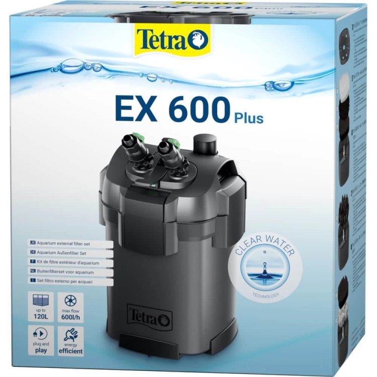 Tetra EX-600 Plus filtr zewnętrzny do akwarium do 120l + gratisy