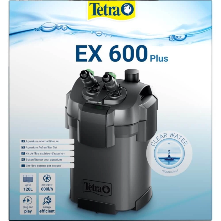 Tetra EX-600 Plus filtr zewnętrzny do akwarium do 120l + gratisy