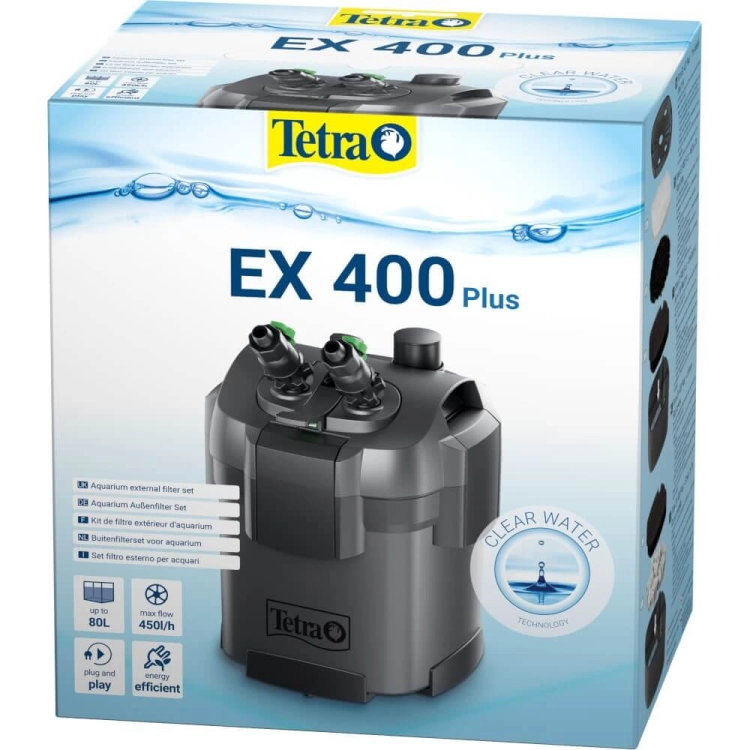 Tetra EX-400 Plus filtr zewnętrzny do akwarium do 80l + gratisy
