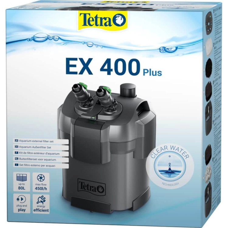 Tetra EX-400 Plus filtr zewnętrzny do akwarium do 80l + gratisy