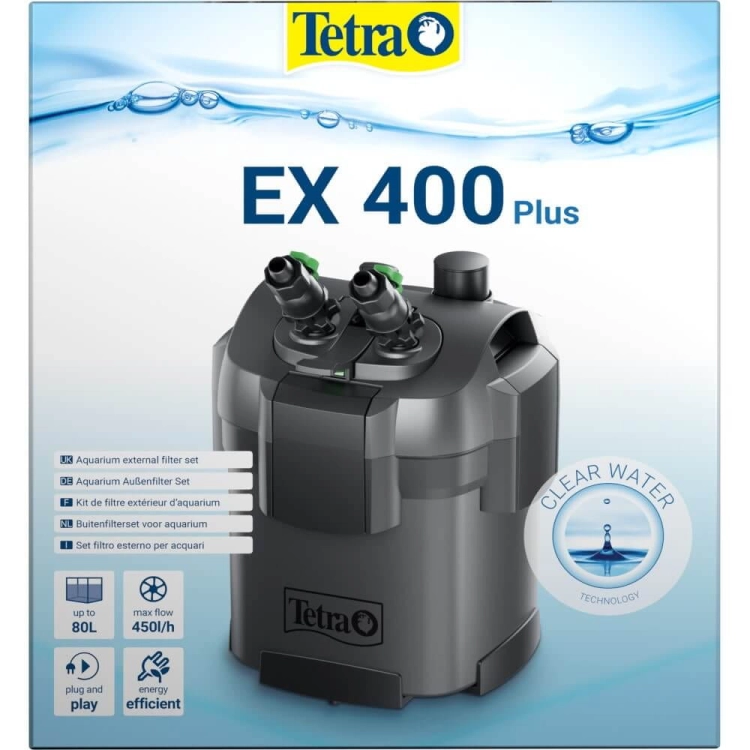 Tetra EX-400 Plus filtr zewnętrzny do akwarium do 80l + gratisy