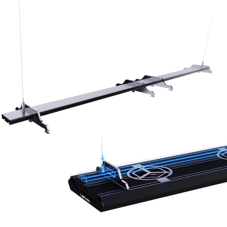 Reef Factory Zestaw do zawieszenia lampy Reef Flare Pro 100cm biały