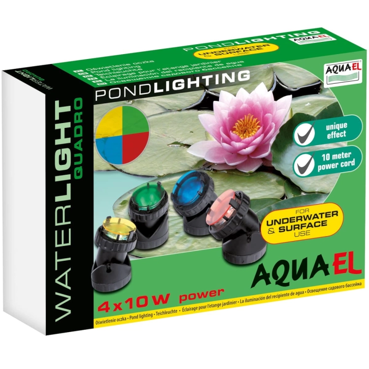 AQUAEL WATERLIGHT QUADRO LAMPA PODWODNA 4x10W
