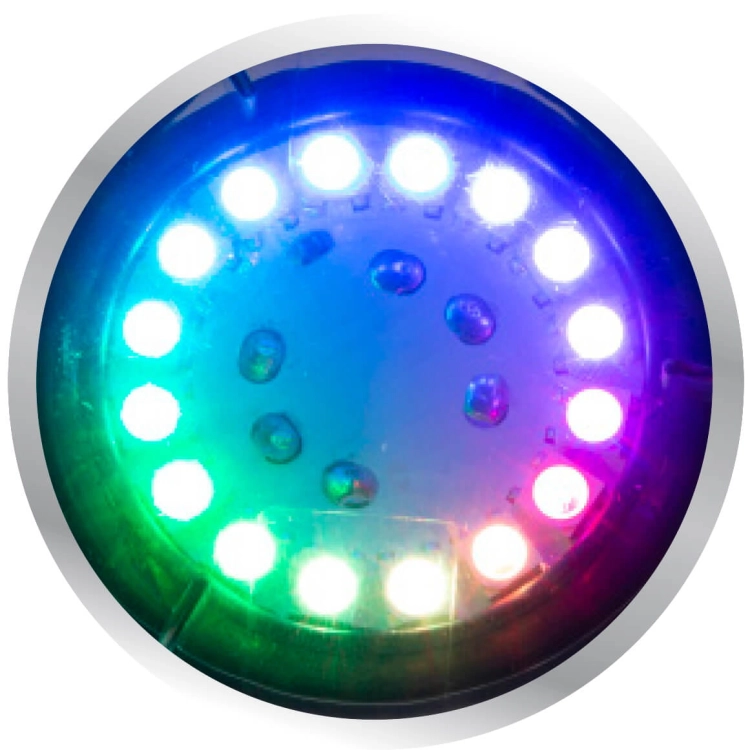 Aquael WaterLight Trio Colour - 3 kolorowe lampy LED do oczka + gratisy