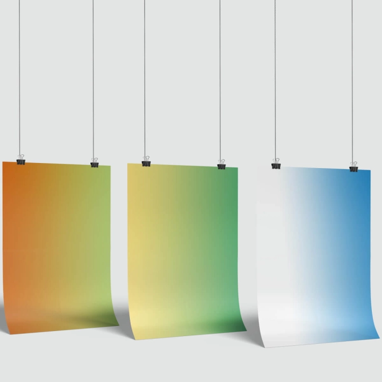 Lightground Folia gradientowa 150x50 zielono-pomarańczowa do tła podświetlanego