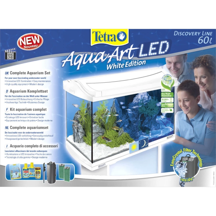 Tetra AquaArt Set 60L biały - Zestaw akwarium LED D&N