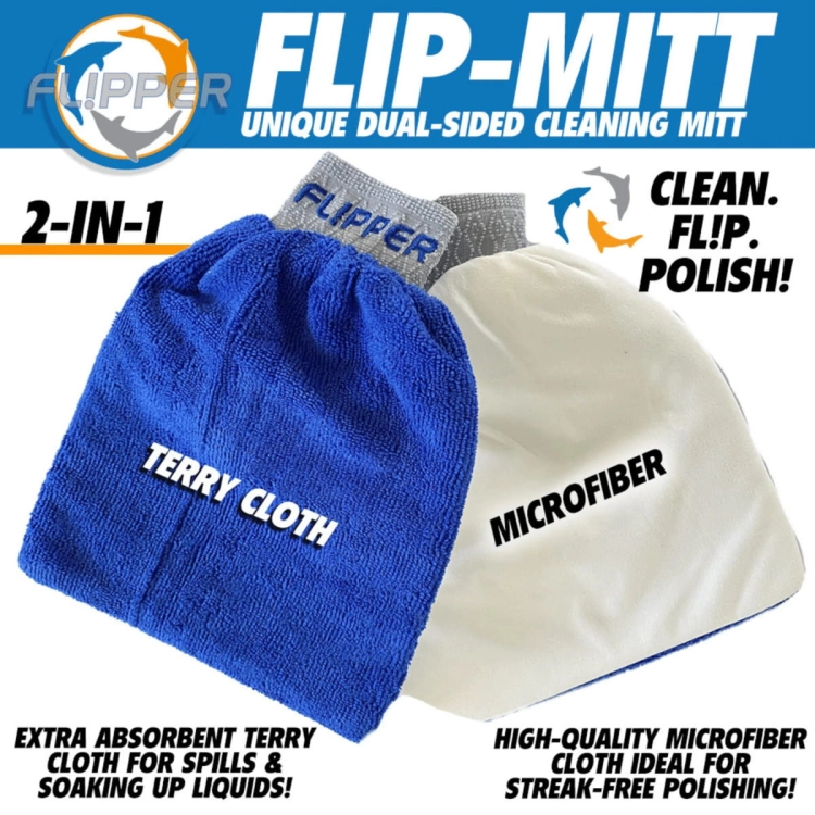 Flipper 2in1 Mitt Rekawica czyszcząca myjka 2szt.