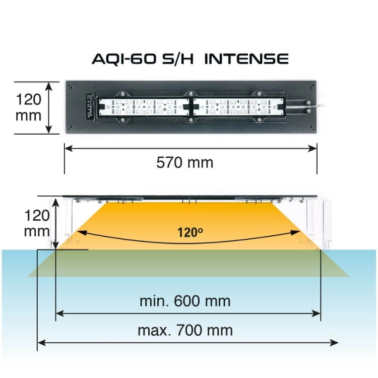 Skylight AQI Intense 60H oświetlenie LED do akwarium 60-70cm