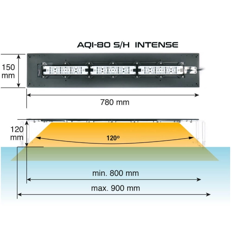 Skylight AQI Intense 80S oświetlenie LED do akwarium 80-100cm