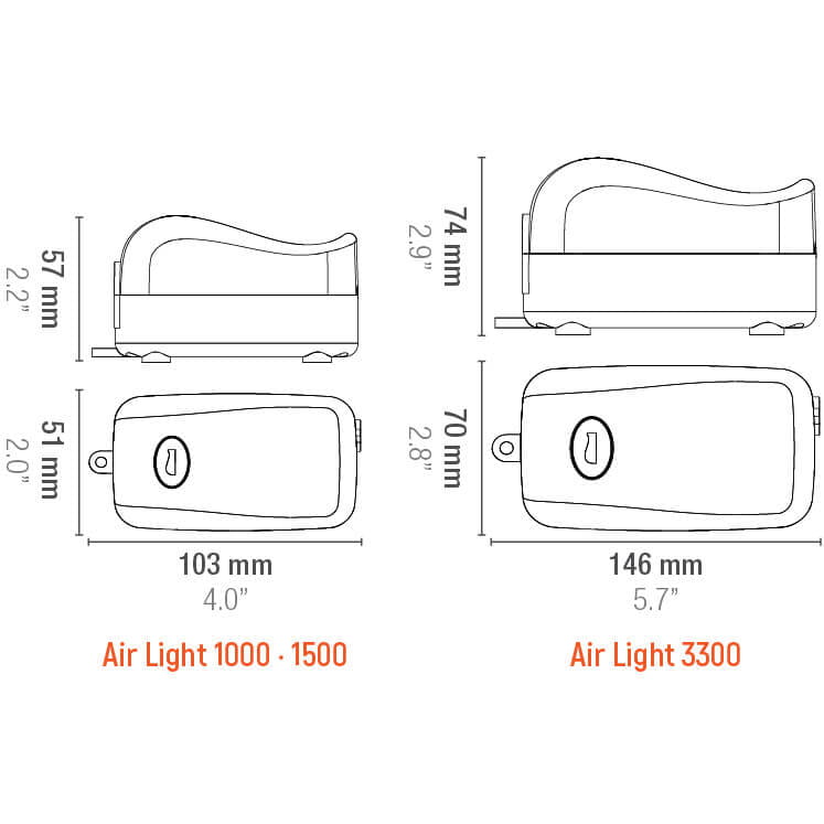 Sicce Airlight 1000 Napowietrzacz do akwarium 60l/h 1,8W