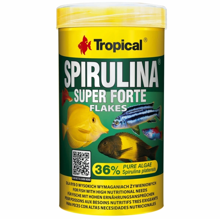 Tropical Spirulina Super Forte 36% 250ml - 50g Pokarm dla ryb