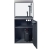 Fluval Siena 160 Akwarium zestaw LED grafitowy