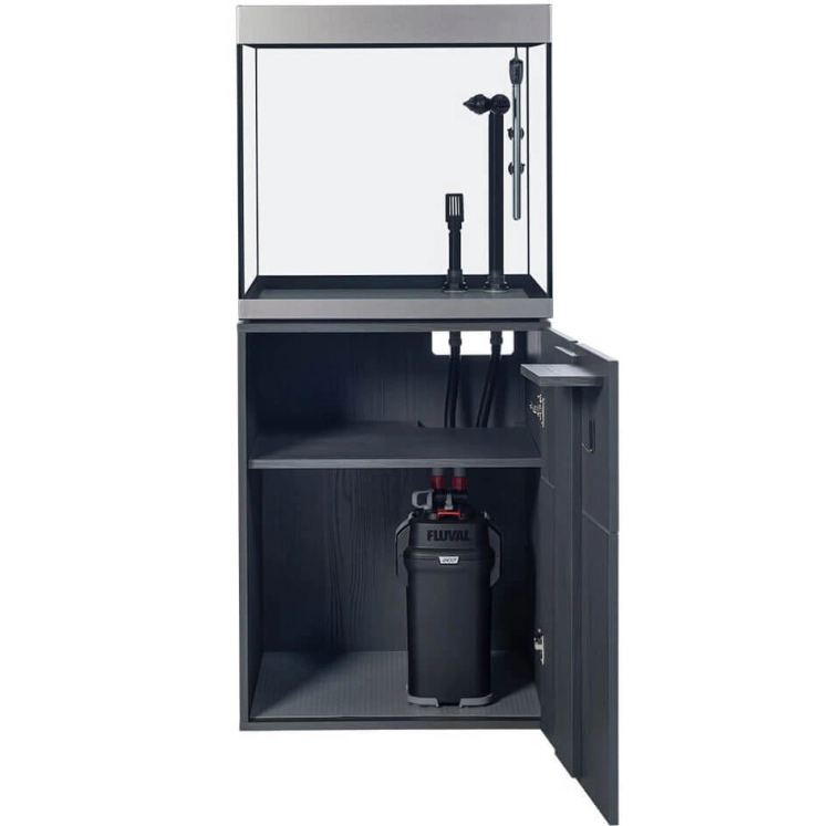 Fluval Siena 160 Akwarium zestaw LED grafitowy