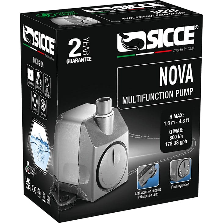 Sicce Nova Pump - Pompa wielofunkcyjna 800L/H 10W