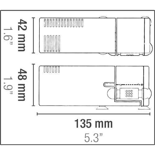 Sicce Micron Filtr wewnętrzny do akwarium 300l/h 5W