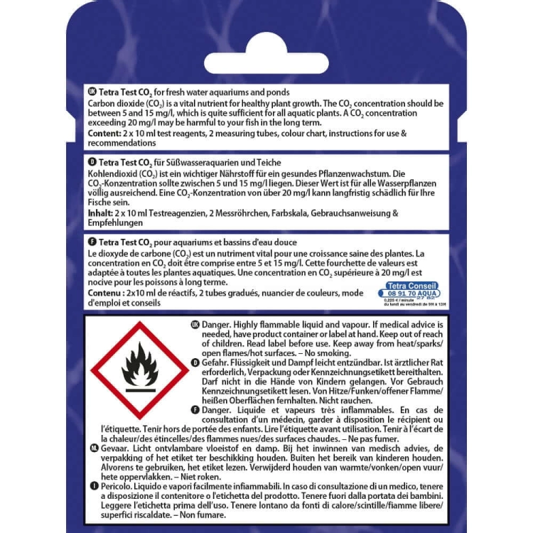 Tetra Test CO2 - kompletny test na dwutlenek węgla