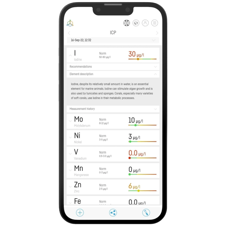 Reef Factory Smart ICP-OES 1 - Test ICP woda morska