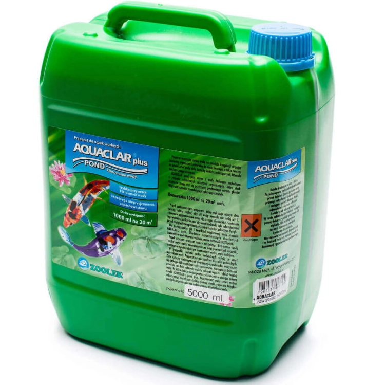 Zoolek Aquaclar Pond 5l klaruje i zwalcza glony + gratisy