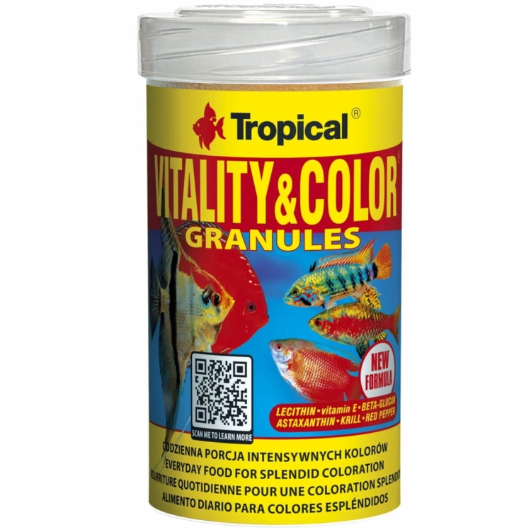 Tropical Vitality&Color Granulat 250ml - 138g Pokarm wybarwiający dla ryb