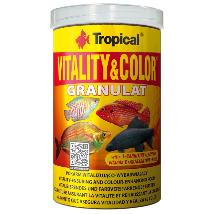 Tropical Vitality&Color Granulat 1000ml - 550g Pokarm wybarwiający dla ryb