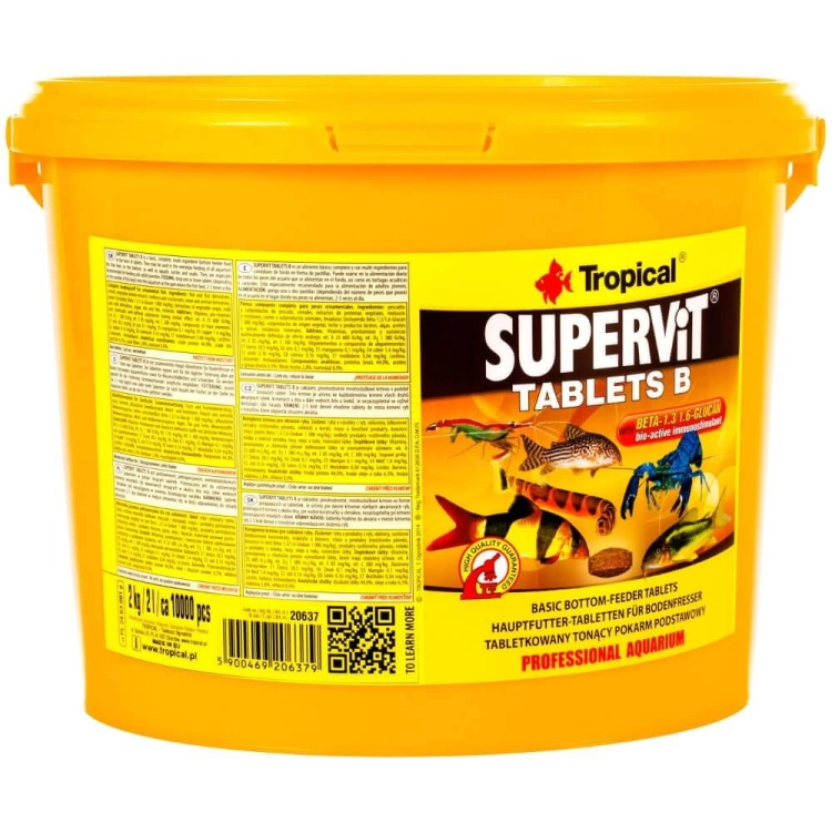 Tropical Supervit Tablets B 2L - 2kg Pokarm tabletki