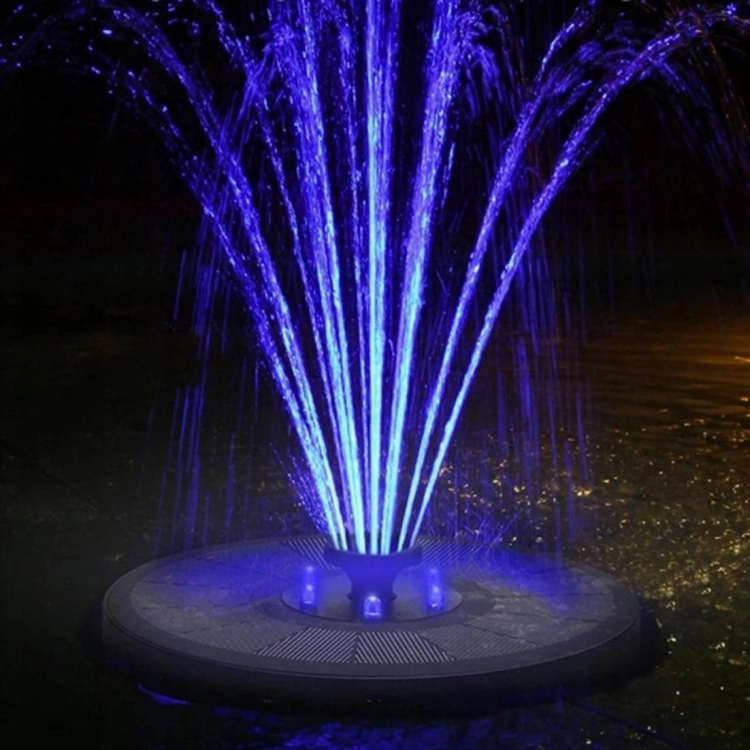 Solarna fontanna pływająca LED RGB 220l/h 7 dysz + gratisy