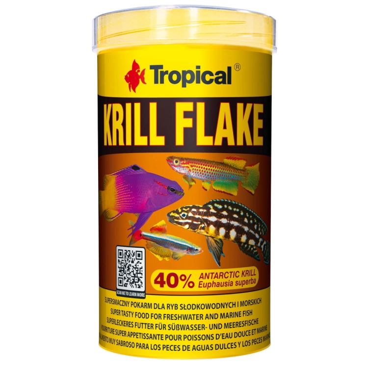 Tropical Krill Flake 500ml - 100g Pokarm dla ryb z krylem