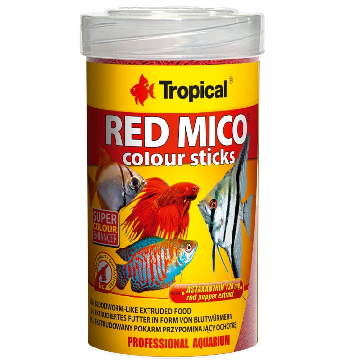 Tropical Red Mico Colour Sticks 100ml - 32g Pokarm wybarwiający