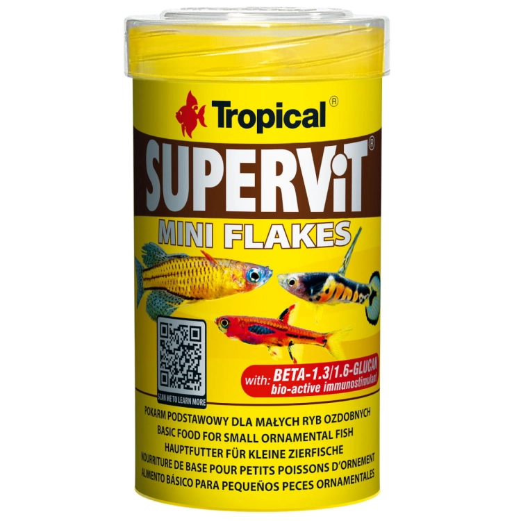 Tropical Supervit Mini Flakes 100ml - 44g Drobny pokarm dla ryb