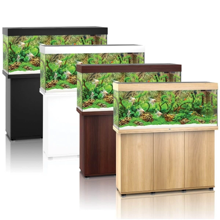 Juwel Rio 240 Helialux Spectrum zestaw akwarium + szafka ciemne drewno