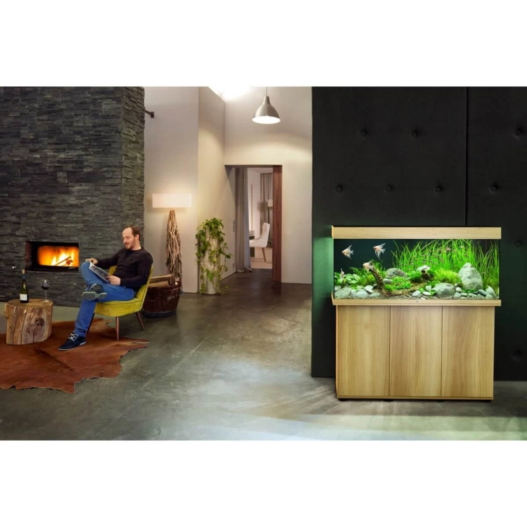 Juwel Rio 350 2x Helialux Spectrum zestaw akwarium + szafka jasne drewno