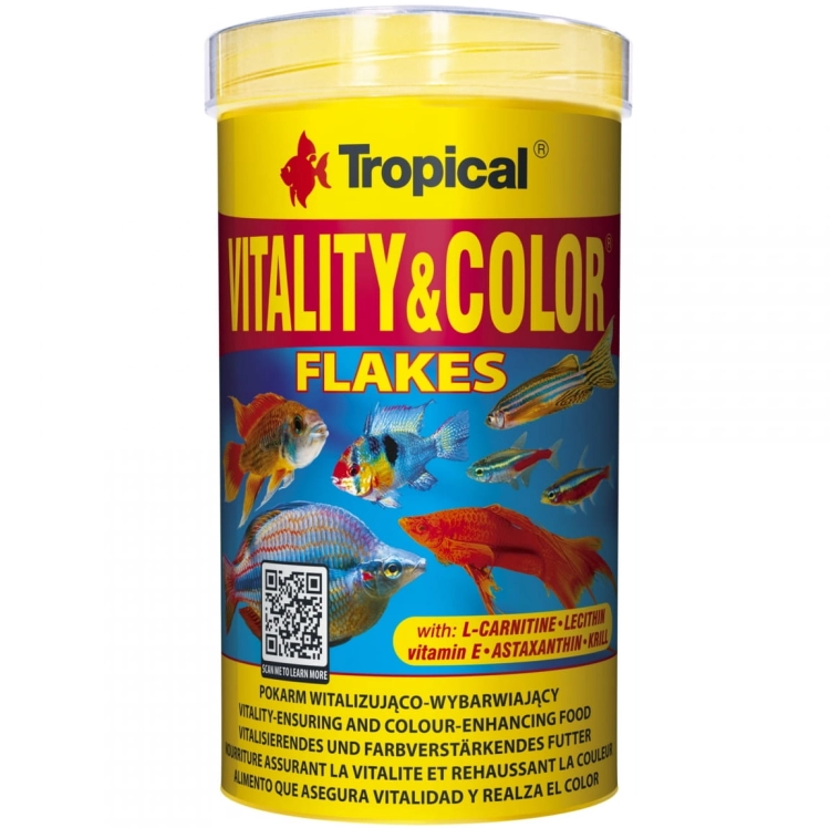 Tropical Vitality & Color 500ml - 100g Pokarm wybarwiający dla ryb