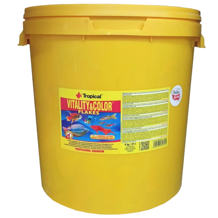 Tropical Vitality & Color 21L - 4kg Pokarm wybarwiający dla ryb