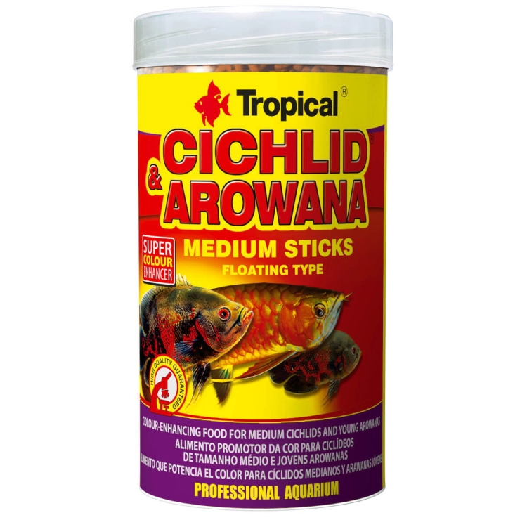 Tropical Cichlid&Arowana Medium Sticks 250ml - 90g Pokarm dla ryb