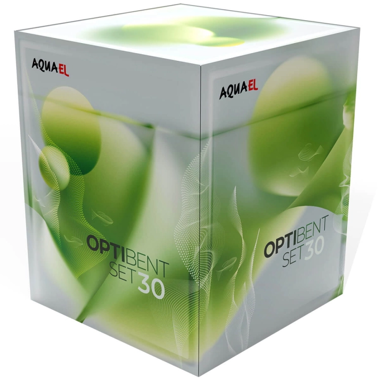 Aquael OptiBent 30 Zestaw akwarium biały LED D&N + gratisy