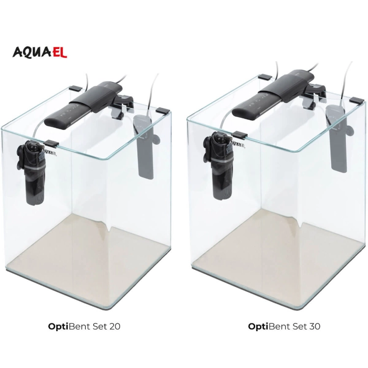 Aquael OptiBent 30 Zestaw akwarium czarny LED D&N + gratisy