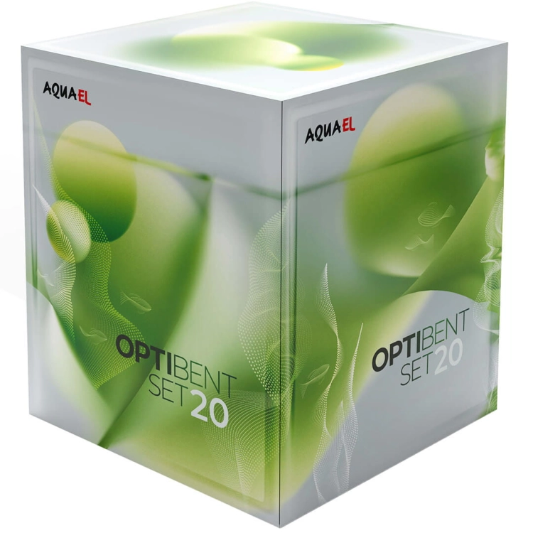 Aquael OptiBent 20 Zestaw akwarium biały LED D&N + gratisy