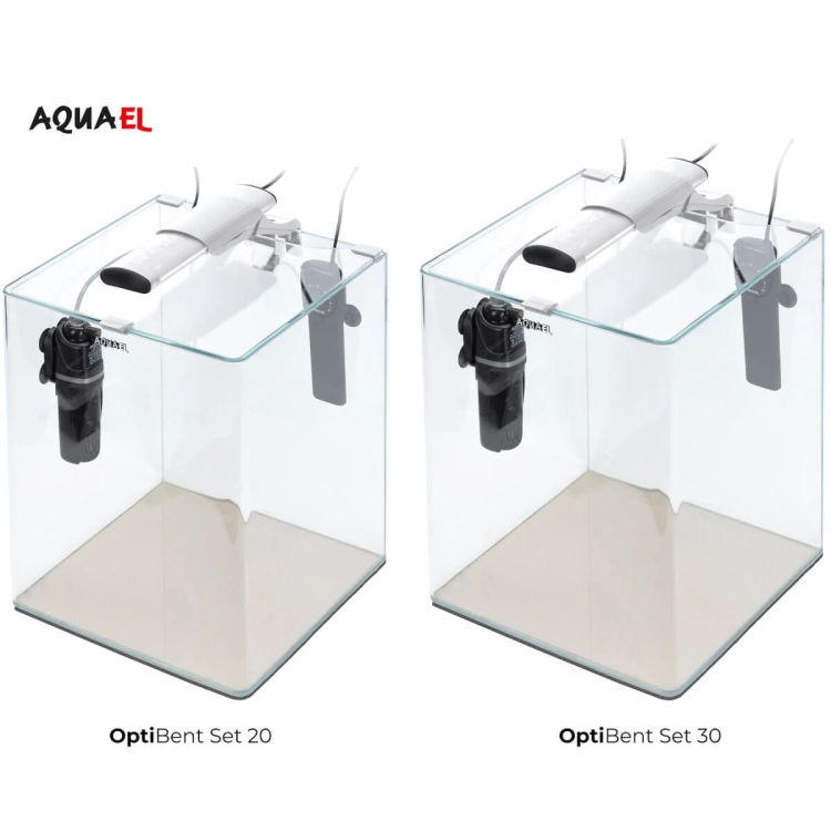 Aquael OptiBent 20 Zestaw akwarium biały LED D&N + gratisy
